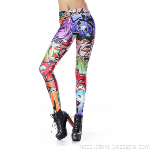 New printting lady trousers women girle sexy legging 3D printing japanese legging pantyhose